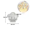 Suporte de Vela Plug-in Coelho Flor DIY Ornamento de Gesso Molde de Silicone Atacado Molde de Bolo