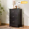 Gabinete de Almacenamiento Tipo Cajón para Sala de Estar del Hogar, Cómoda, Gabinete de Almacenamiento para Espacios Pequeños en el Dormitorio, Gabinete de Almacenamiento de Bambú de Varias Capas para Mesita de Noche