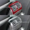 Adecuado para 05-07 Mercedes-Benz Clase C Panel de Pegatina para Ventilación Trasera de Escape de Fibra de Carbono para Interior de Coche