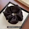 Scrunchie Plissado de Cetim Estilo Francês para Mulheres, Prendedor de Coque de Alta Qualidade, Elástico Elegante para Rabo de Cavalo Baixo