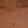 2026 Cadena Dorada en Forma de Y para Comercio Electrónico Transfronterizo de Amazon para Mujer, Elegante y Versátil, Exquisito Collar con Sentido de Diseño