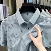 Camiseta Polo de Manga Corta de Verano Transmitida en Vivo para Hombre con Cuello de Solapa de Moda Estampado, Top Casual para Hombre, Auge de Ventas de Fábrica