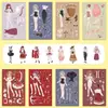 24 Adesivos de Vestir Guarda-Roupa de Princesa, Vestidos Exquisitos, Vários Materiais, Adesivos Educativos de Lazer e Entretenimento para Crianças Feitos à Mão
