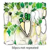 50 Pegatinas de Rábano Blanco de Dibujos Animados Verdura Verde Dibujo Animado Comida Impermeables Decorativas para Cuaderno Refrigerador Venta al por Mayor