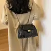 Bolso de cadena acolchado de alta gama de nicho para mujer, nuevo y elegante bolso versátil de un solo hombro cruzado, bolso de mano para el antebrazo para el trabajo