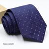 Homens de negócios casuais desgaste de negócios moda gravata fio de poliéster seta jacquard gravata local atacado