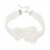 N13162 Colar de Tricô Florido Pastoral Estilo Floresta Doce e Elegante, Gentil e Feminino, com um Toque Juvenil, Corrente de Clavícula