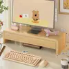 Soporte Elevado para Monitor con Cajón, Almacenamiento Refrigerado, Soporte para Portátil, Base para Teclado Elevado