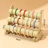 Franela Monocapa Tricapa Pulsera Marco Joyería Soporte de Exhibición de Joyería Almacenamiento de Cabeza de Pulsera de Reloj Diadema Accesorios de Exhibición de Joyería