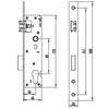 Huayili Serie 85 punto único multipunto puerta interior puerta de aleación de aluminio puerta interior de madera fábrica accesorios de cerradura cuerpo de cerradura mayoreo
