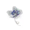 Estilo Lujo Ligero Elegante Broche de Flor de Begonia Nicho de Alta Gama Material de Cobre Micro-Incrustado Zirconio Broche de Flor Nuevo Estilo para Mujer