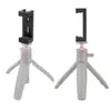 Clip fijo para teléfono móvil de aleación de aluminio Mingchuan clip para teléfono móvil de doble agujero en forma de diamante palo selfie para teléfono móvil de pantalla grande clip metálico