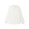 Camisa de Linho Tencel Lenzing para Mulheres, Estilo Fino com Bolsos, Estilo Solto e Casual, Camisa de Liocel com Proteção Solar de Manga Longa