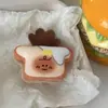 Simulación de Comida Llavero Colgante de Pan Lindo Colgante Creativo de Alto Valor Suave Lindo Muñeco de Peluche Colgante para Mochila de Estudiante