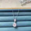 Collar de acero de titanio con cadena para clavícula femenina, imitación de calcedonia de hielo alta natural, Buda, accesorios de regalo de cumpleaños avanzados, venta al por mayor en vivo