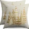 Serie de decoraciones navideñas para árboles de Navidad de Amazon transfronteriza: almohadas, cojines para el hogar, sofá, dormitorio y sillas