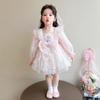 Vestido de Princesa Elsa Lolita para Niñas Primavera Niños Súper Hada Frozen Falda Tutú Cumpleaños Falda Elsa