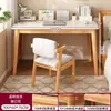 Estantería de Escritorio Mesa Integrada Habitación de Niñas Mesa de Computadora para el Hogar con Cajones Patas de Madera Maciza Pared Mesa de Estudio para Estudiantes