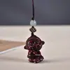 Tallados de Animales Zodiacales en Palo de Rosa - Cordones para Teléfono de Madera Maciza, Dijes para Bolsos y Colgantes Decorativos - Mayoreo