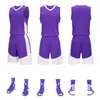 Nuevo Traje de Uniforme de Baloncesto Transpirable de Secado Rápido para Hombre con Número Estampado Uniforme de Juego de Verano para Jóvenes Camiseta de Entrenamiento Deportivo