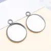 Gema de Tiempo Base de Acero Inoxidable Base Redonda Colgante Pequeño Soldado Bucle Único Diámetro Interior 6-30mm Accesorios para Joyería DIY