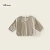 Camisetas coreanas de primavera y otoño para niños, Ropa nueva de primavera y otoño para niños, Camisetas interiores de manga larga para niños y niñas, Tops transpirables para bebés
