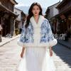 Vestido de Suspensório Tie-Dye Verão Novo Estilo Yunnan Guizhou Artesanal Tingido com Plantas Corante Azul Viagem Roupas Étnicas Atacado