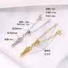 Cadena de Extensión de Perla Ajustable Deslizante de Acero Inoxidable Cadena Final para Pulsera y Collar de Acero de Titanio Accesorios para Joyería DIY