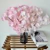 Pequeño mango de flor de cerezo para el hogar, interior, sala de estar, decoración del suelo, ventana, flor falsa, dormitorio, mesita de noche, pequeña decoración, flor artificial