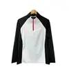 Ropa Deportiva para Exteriores con Media Cremallera para Hombres y Mujeres, Camiseta Deportiva para Ciclismo, Running, Ropa de Entrenamiento para Atletismo, Secado Rápido, Manga Larga