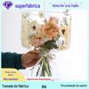 Saco de Flor Transparente, Saco de Urso Fofo, Embalagem de Buquê, Saco com Formato Especial, Saco de Flor Opp Impermeável, Pacote de Materiais para Floricultura, Estilo Ins