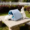Nido de Loro Casa para Pájaros Cálida Hamaca Piel de Tigre Cacatúa Suministros de Calefacción de Invierno Nido de Algodón para Pájaros Pequeños de Invierno Engrosado con Forro Polar