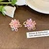 Jardín de Noche de Verano Es Adecuado para Pendientes de Flores Dopamina de Verano para Mujeres, Pendientes de Estilo Resort Costero, Pendientes de Gama Alta