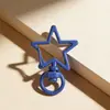 Chaveiro Estrela de Cinco Pontas Pintada Colorida Acessório DIY Chaveiro Cor de Doce Macaron Decoração Artesanal