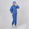 Overol de taller de fábrica de alimentos transpirable con capucha traje de trabajo cocina pullover overol de poliéster se puede personalizar procesamiento