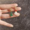Brincos de Árvore de Natal Transfronteiriços Europeus e Americanos, Brincos de Pino de Natal Populares e Atmosféricos, Brincos de Presente de Ano Novo para Meninas, Sensação de Alta Qualidade