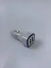 Cargador de Coche, Cargador de Coche Universal Doble USB para Teléfonos Móviles, Cargador Doble USB Luminoso, Cargador de Coche Cohete con Luz
