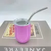 Copo de aço inoxidável mini para destilados 3oz transfronteiriço, copo térmico de vácuo duplo em forma de U, copo com tubo de sucção de alto valor estético para uso doméstico, atacado