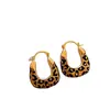 Pendientes Retro Ojo de Tigre Maillard, Lujo Accesible y Pendientes de Gama Alta, Elegantes Simples y de Moda, Pendientes Personalizados y Versátiles