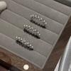 Anel Gyssophila Shijia Pérola Prata de Lei s925 Feminino Leve Luxo Elegante Exquisito Nicho Aberto Outlet de Fábrica