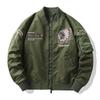 Primavera e Outono Nova Força Aérea ma1 Aviator Jaqueta Masculina Indústria Pesada Bordado Terno de Beisebol Tamanho Grande Casaco Jaqueta de Trabalho Moderna