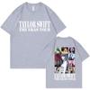 Camiseta con estampado divertido para estación independiente de Amazon TAYLOR SWIFT Hombres y mujeres europeos y americanos casual manga corta venta al por mayor