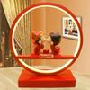Lámpara de mesa para dormitorio boda roja lámpara de noche creativa para boda regalo práctico para boda habitación de bodas regalo de boda para amigas