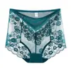 Controle de Barriga Levanta Bumbum Tamanho Grande 90-300 Jin Nova Renda Sexy Antibacteriana Vazada Cintura Alta Sem Costura Roupa Íntima Feminina
