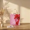 Bolsas de Tecido Não Tecido Laminado Pintado em Forma de Coração Transfronteiriças, Bolsas de Presente Exclusivas para Aniversário Infantil, Sacolas de Presente, Sacolas de Doces de Halloween
