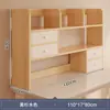Prateleira de Armazenamento para Mesa de Escritório para Quarto de Casa Estante de Livros Simples Vertical de Múltiplas Camadas Prateleira de Armazenamento para Estudantes Pequena Estante de Livros