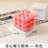 Vela Aromática Cubo de Amor Sin Humo Regalo del Día de San Valentín Chino Forma de Corazón Aroma Aromático Recuerdo Aromaterapia Creativa