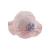 Sombrero de bebé dulce con capullo de flor Pequeños niños Primavera Otoño Verano Sombrero de pescador de princesa para niña protección solar linda sombrero para el sol