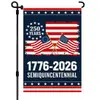 Bandeira Comemorativa do 250º Aniversário dos Estados Unidos de 2026 Decoração de Jardim Personalizada para o Dia da Independência Bandeira de Jardim Externa Arranjo de Feriado