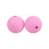 Cuentas de Silicona de 15 mm, Redondas para Pulsera de Abalorios DIY, Llavero, Accesorios para Joyería, Cuentas Sueltas al por Mayor en Stock